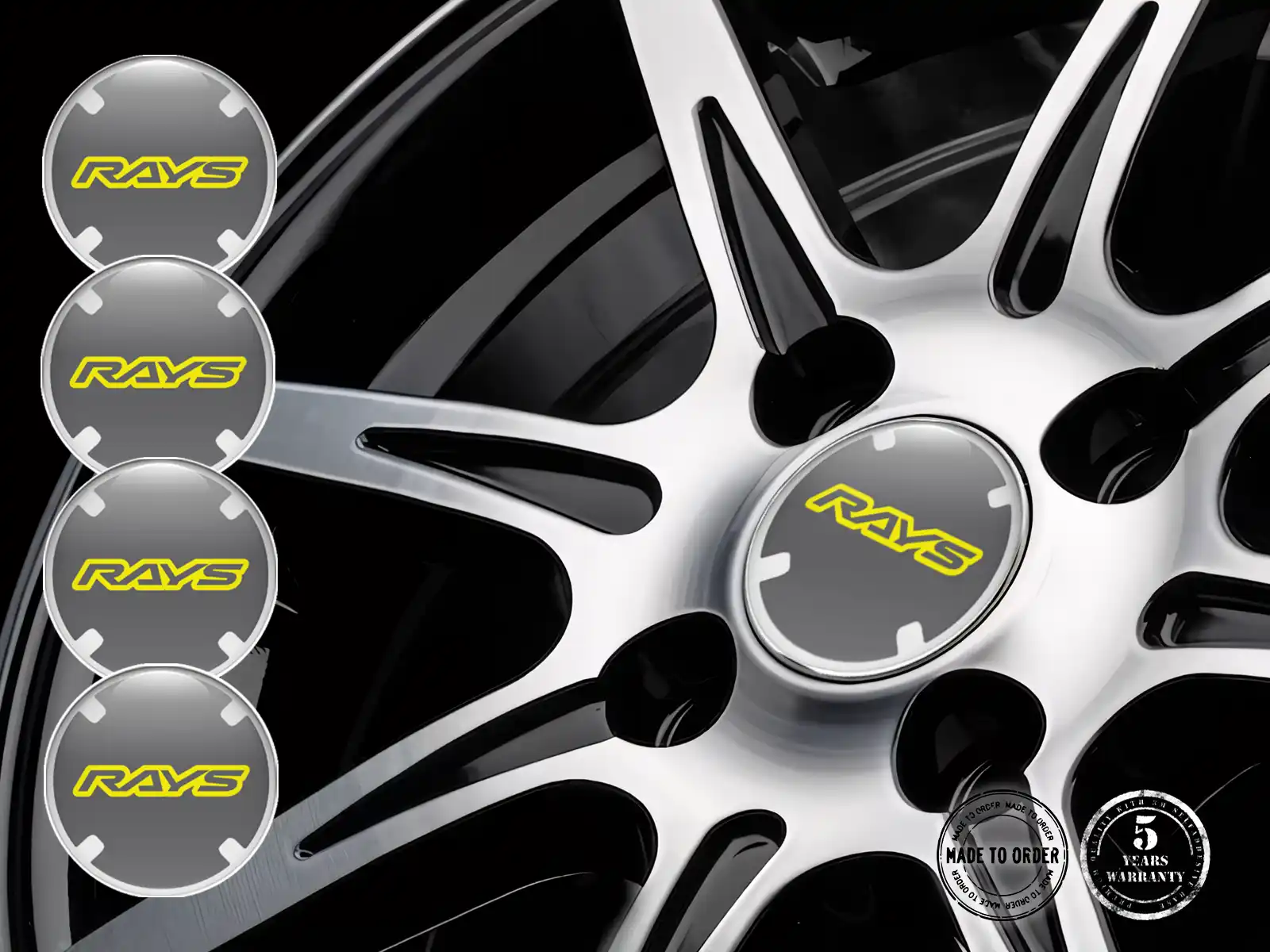 Rays Aufkleber Dome Edition Harz Emblem Labels